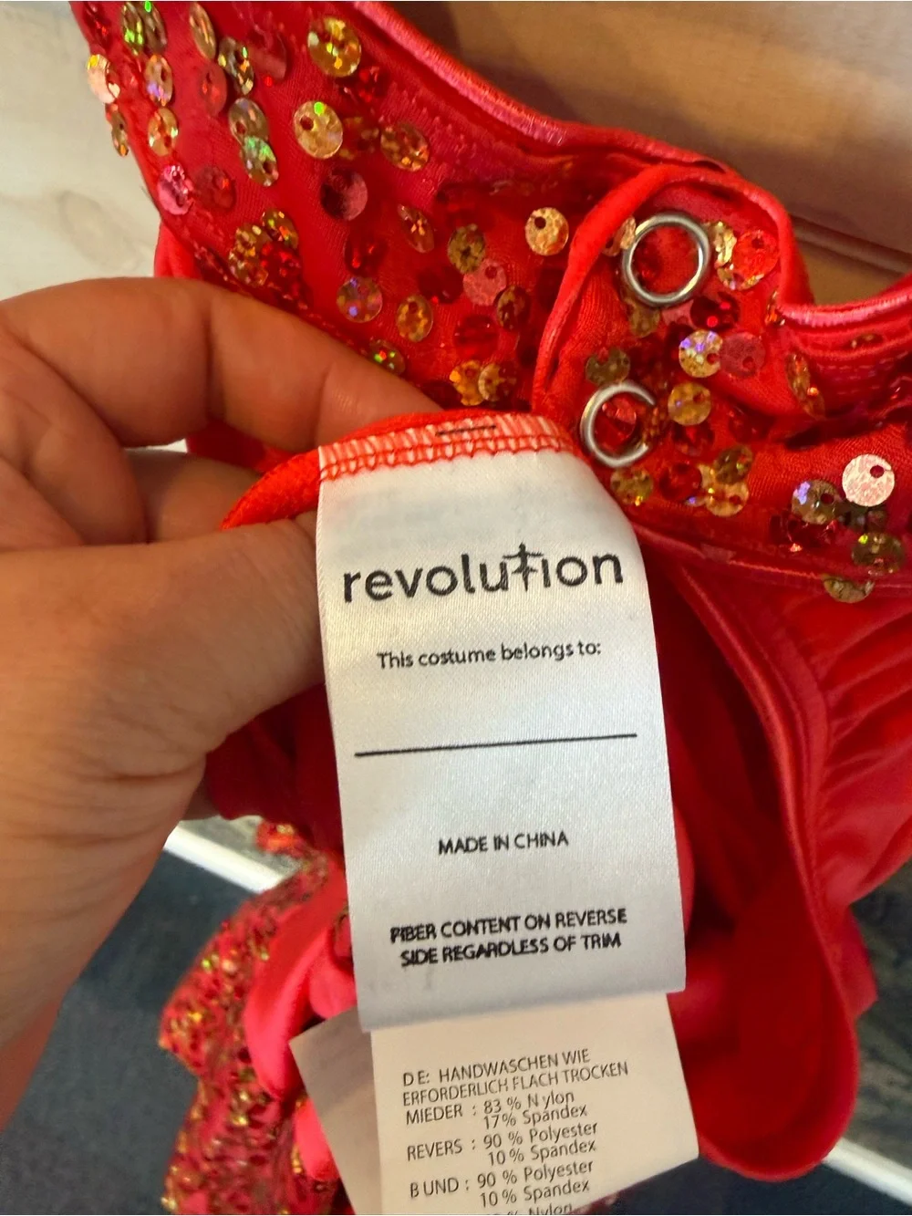 NEW! Revolution Dancewear Live It Up red jazz tap dance costume
